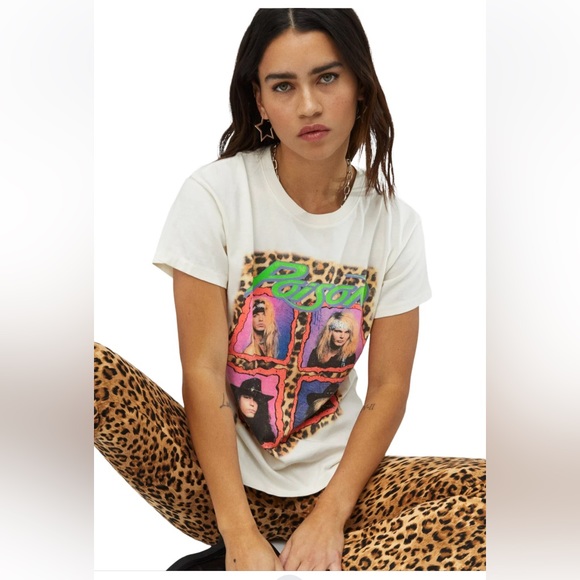 Daydreamer Tops - 🖤NEW DAYDREAMER POISON TALK DIRTY TO ME TOUR TEE IN VINTAGE WHITE M 1X